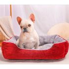 ECELEN Lit pour chien et chat - MARQUE - Modèle LH1020SDDOGMAT54F - 60x45x15 cm - Doux et chaud - Intérieur