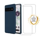 EVETANE Coque compatible Pixel 7 antichoc Bleu + 2 vitres