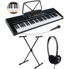 McGrey LK-6120-MIC clavier à touches lumineuses avec microphone set comprenant statif et casque noir
