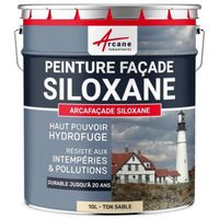 Peinture Facade Siloxane Hydrofuge - ARCAFACADE SILOXANE  Ton Sable (Ral 085 90 20) - 10L (+ ou - 60m² en 1 couche)