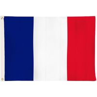 Drapeaux - drapeau de la France avec 2 oeillets métalliques, résistants aux intempéries - drapeau national français 90 x 150 cm