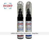 MSRP FRANCE - Kit stylos retouche peinture voiture pour LANCIA 092/A & Blue Montecarlo - Deep Blue - Atténuer rayures ou éclats d...