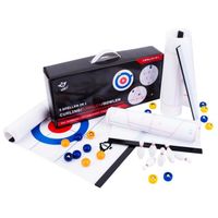 Engelhart - 340505 - Boîte de jeu 3 en 1 : Curling, Shuffleboard, Bowling