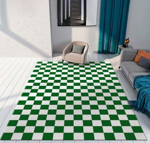 NATTE - TAPIS DE PLAGE Tapis à carreaux en damier pour salon marocain,chambre à coucher,lea antidérapant,tapis d'entrée,tapis de chevet - 100x160cm[D] -A