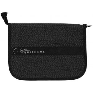 Toile Durable Sac Porte-Documents EQLEF A4 - Classeur Zippé Portable Pour Hommes, Noir Organisateur Bureau