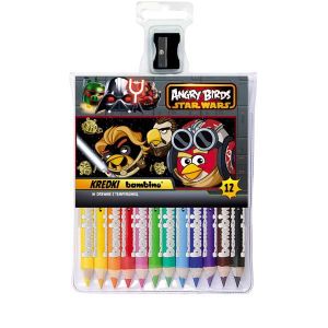 CRAYON DE COULEUR ANGRY BIRDS STAR WARS 12 CRAYONS L'ARGILE KAOLINIT