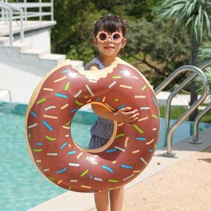 BOUÉE - BRASSARD 80 cm marron - Bouée gonflable pour piscine, anneau de natation, jouet aquatique, dédouanement'usine