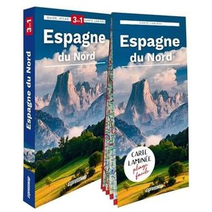 LIVRE TOURISME MONDE Espagne du Nord. Guide + Atlas + Carte 11 100 000