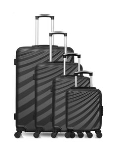 A13 Set de valises rigides /à 4 roulettes Taille M L et XL Or champagne M Handgep/äck