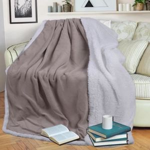bleu ardoise Sourcing Map Couverture en flanelle super douce et chaude pour lit ou canap/é Twin 150x200cm
