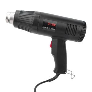 Pistolet à chaleur Pistolet à air chaud réglable 858D 800W LED Pistolet à air 