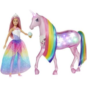 POUPÉE Barbie Dreamtopia - Licorne Lumières Magiques - So