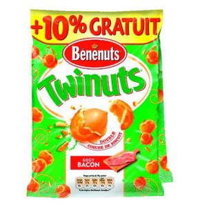 CACAHUÈTES FRUITS SECS Benenuts Twinuts Original Cacahuètes enrobées Baco
