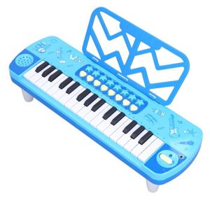 PIANO FYDUN Piano Electronique Enfant avec Microphone Mini 37 Touches Jouet Musical pour Bébé