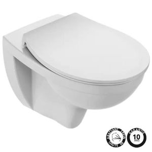WC - TOILETTES WC suspendu sans bride Patio + abattant extra plat EDV134-00