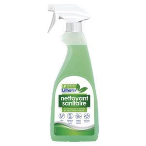 NETTOYAGE EXTÉRIEUR Lithofin BIO - Nettoyant Sanitaire 500mL - Nettoyant végétalien pour la douche et le bain