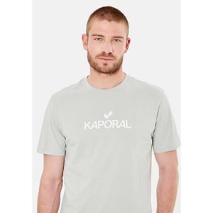 T-SHIRT KAPORAL - T-shirt gris homme 100% coton  LERES