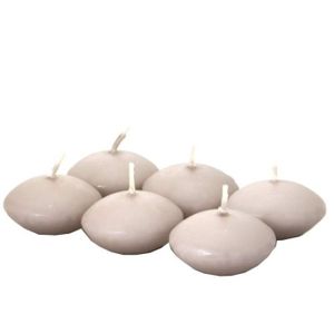 Orange Lot de 6 bougies flottantes