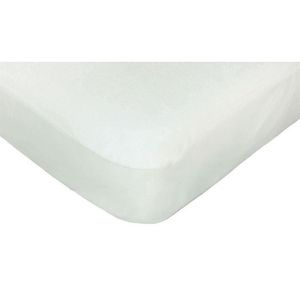 Housse de matelas bébé imperméable 60x120 professionnelle hébergement foyer  blanche Maille polyester enduite en polyuréthane, TH731