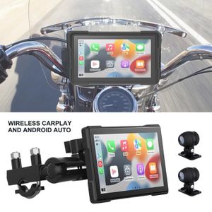 GPS AUTO Carplay moto-Apple CarPlay et Android Auto，5 Pouce
