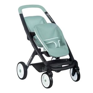 LANDAU - POUSSETTE Smoby maxi-cosi poussette jumeaux sauge - poupons non inclus- dès 3 ans