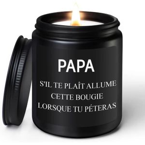 BOUGIE DÉCORATIVE Cadeau Papa Anniversaire - Cadeau Noel Papa, Bougi