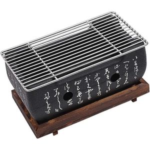 BARBECUE Amusingtao Mini barbecue de table au charbon de bois japonais, plaque de barbecue, réchaud de cuisson portable, accessoires de t23