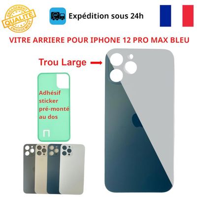 CACHE BATTERIE VITRE ARRIÈRE NOIR MINUIT PREMIUM XIAOMI REDMI NOTE 12