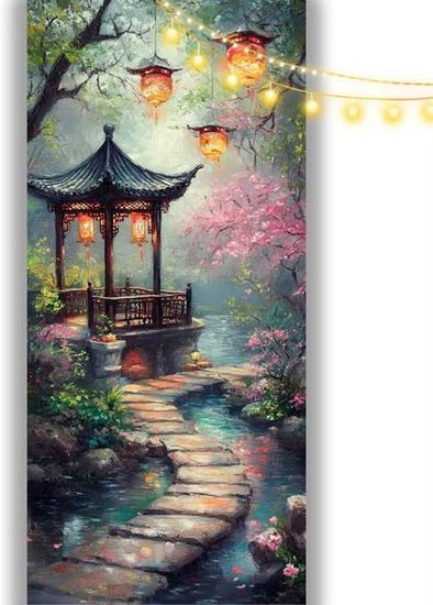 Kit Diamond Painting Adulte 50x110 Cm - Broderie Diamant 5D Grand Format - Loisir Créatif Anti-Stress - Décoration Murale - 5