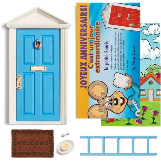 HOMYKIDS® Porte Magique Petite Souris Avec Fond Enchanté