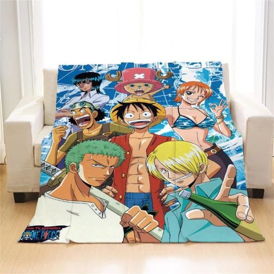 Plaid One Piece Luffy 100x125 Cm - Couverture Enfant/adolescent - Manga