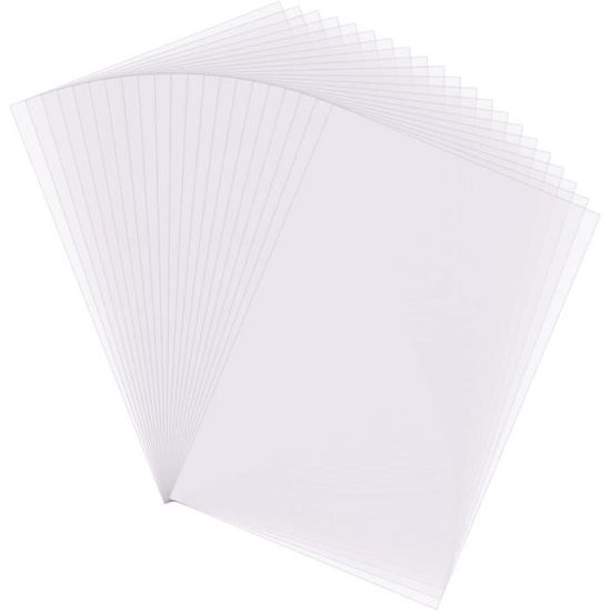 Lot De 42 Feuilles De Papier Vélin épais Translucide 167 G-m²