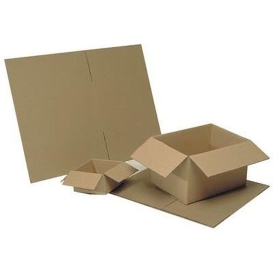 Cartons d'emballage - Double cannelure - 520x340x3 - Cdiscount Bricolage
