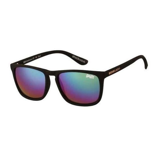 Lunettes De Soleil Superdry SDS Shockwave - Catégorie 3 - Neuf Avec étiquettes - Monture Noire Unisexe
