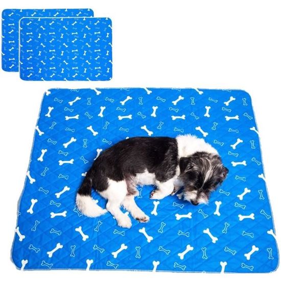 alèse chien lavable réutilisable,lot de 2 tapis éducateurs chien, super absorbants, tapis éducateurs pour apprentissage de la 100
