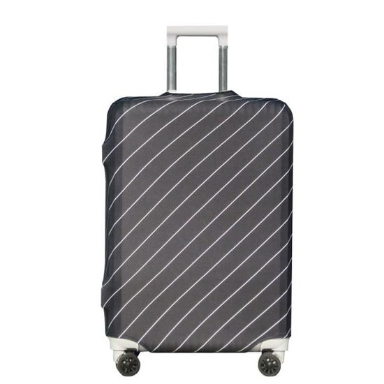 Housse De Valise Extensible SDDFRHGH - Taille M (55-63 Cm) - Motif Léopard Noir - Lavable, Protection Rayures - Avec étiquette Bagage