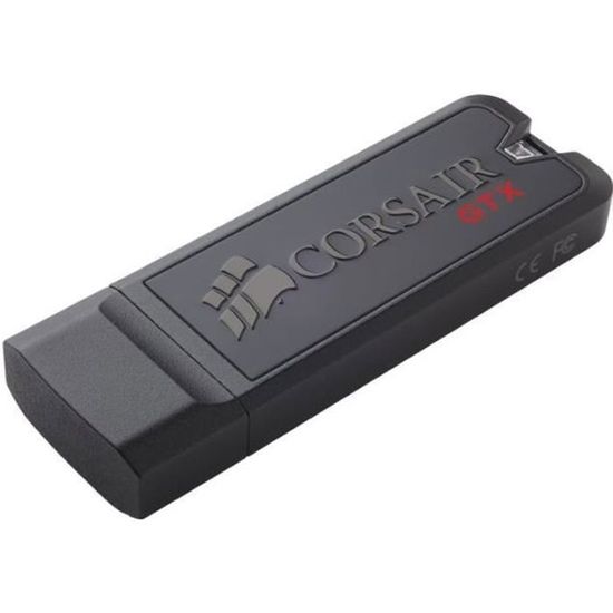 Clé USB - CORSAIR - Flash Voyager GTX - 128 Go - USB 3.1 - Vitesse de lecture jusqu'à 440 Mo/s