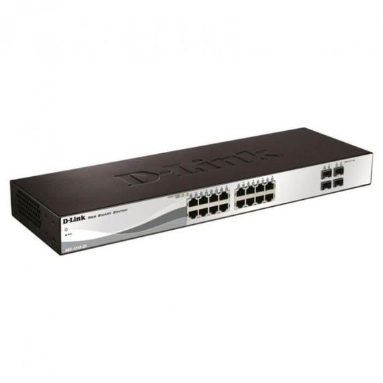 D-LINK  Switch Smart+ 16 ports - DGS-1210-20 - 10/100/1000Mbps + 4 ports SFP