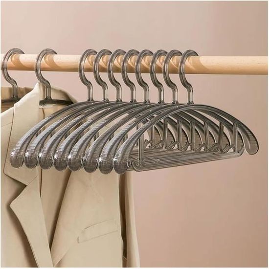 Lot De 20 Clips Anti-vent Pour Cintres - En Silicone, Maintien Ferme Des Vêtements En Extérieur