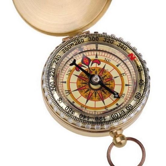 Boussole de poche nano, vraiment minuscule, 2 cm. Tour Eiffel. Royal Navy UK - Collection