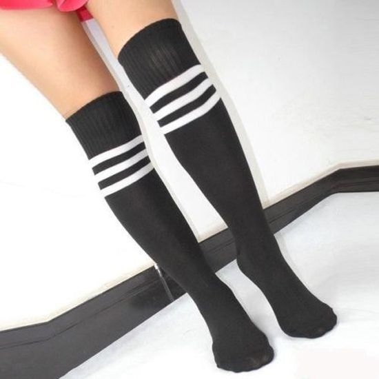 Chaussettes Hautes / Mi-bas Extensibles - Couleur Au Choix - Matière Synthétique - Neuf Avec étiquettes