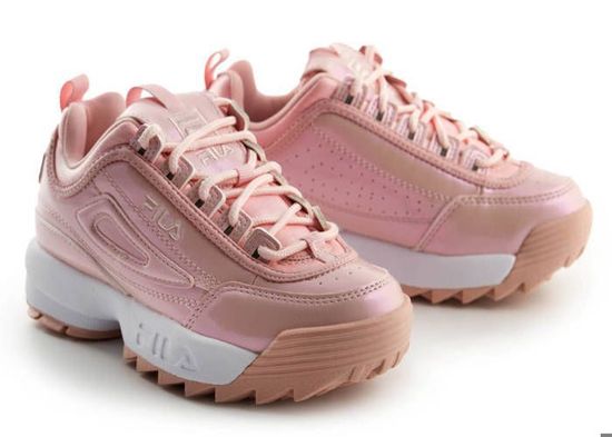 Fila disruptor cheap pink patent