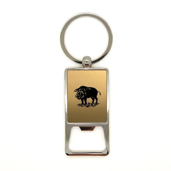 Clé En Croix Porte-clés Croix Lorraine - Alu Brossé Avec Décapsuleur Et Gravure Personnalisable Porte Clé Décapsuleur