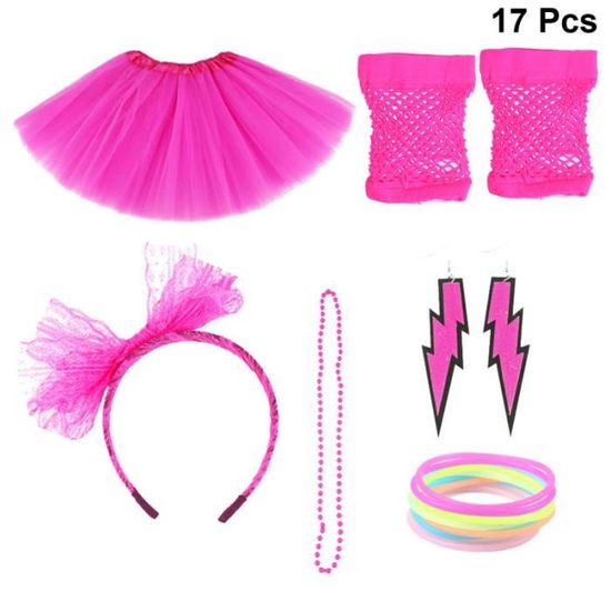 Ensemble D'accessoires Pour Femmes Des Années 80,23 Pcs Costumes De