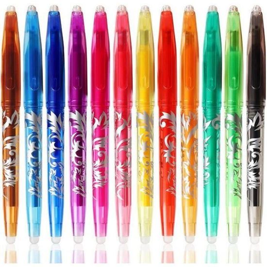 16 Stylos Gel Effaçables à Encre Thermosensible - Motifs Animaux | Stylos 0,7 Mm Pour école, Bureau, Cadeau