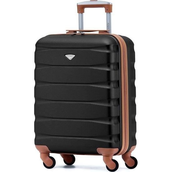 Flight Knight Lot De 2 Valises Rigides Legeres En ABS A 4 Roues Cabine Bagage A Main Approuve Par Plus De 100 Compagnies Aeriennes - British Airways, EasyJet, Jet2 Et Wizz 55x35x20cm