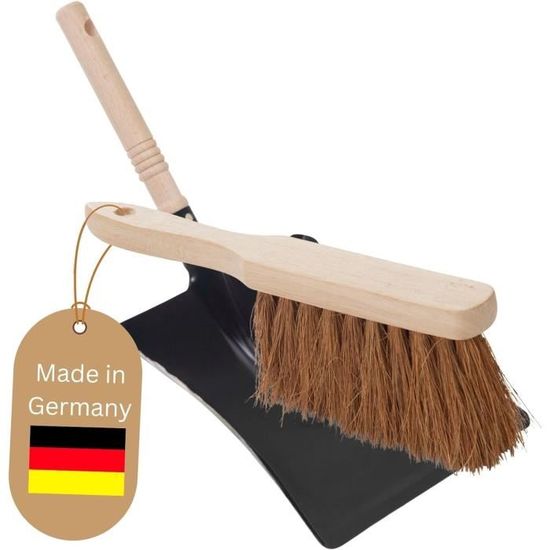 Novaliv Balayette à Manche Long 60cm En Crin De Cheval - Brosse à Poussière Fine Pour Voiture Et Intérieur