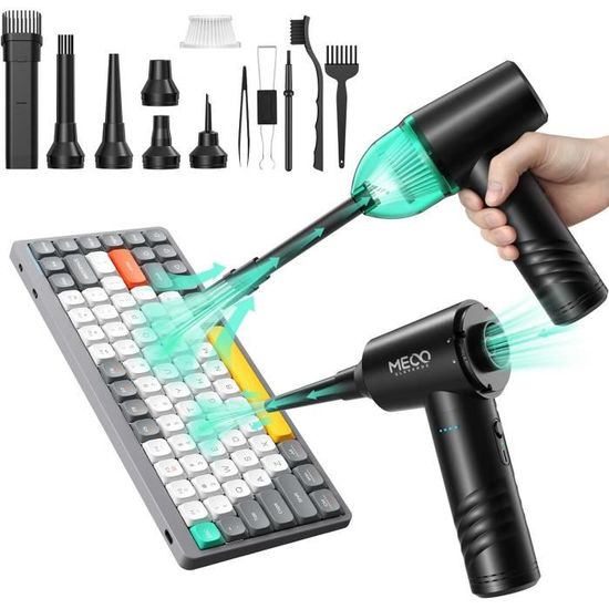 Soufflette Air Comprimé, 110000 TR/Min Air Duster Souffleur Batterie