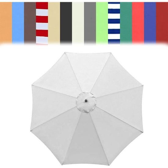Générique Toile de Rechange pour Parasol de 2m/2.7m/3m 6 Baleines
