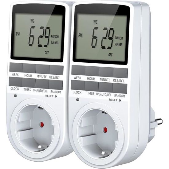 Programmateur De Prise Électrique Vinabo - Minuteur Digital à Cycle - Neuf